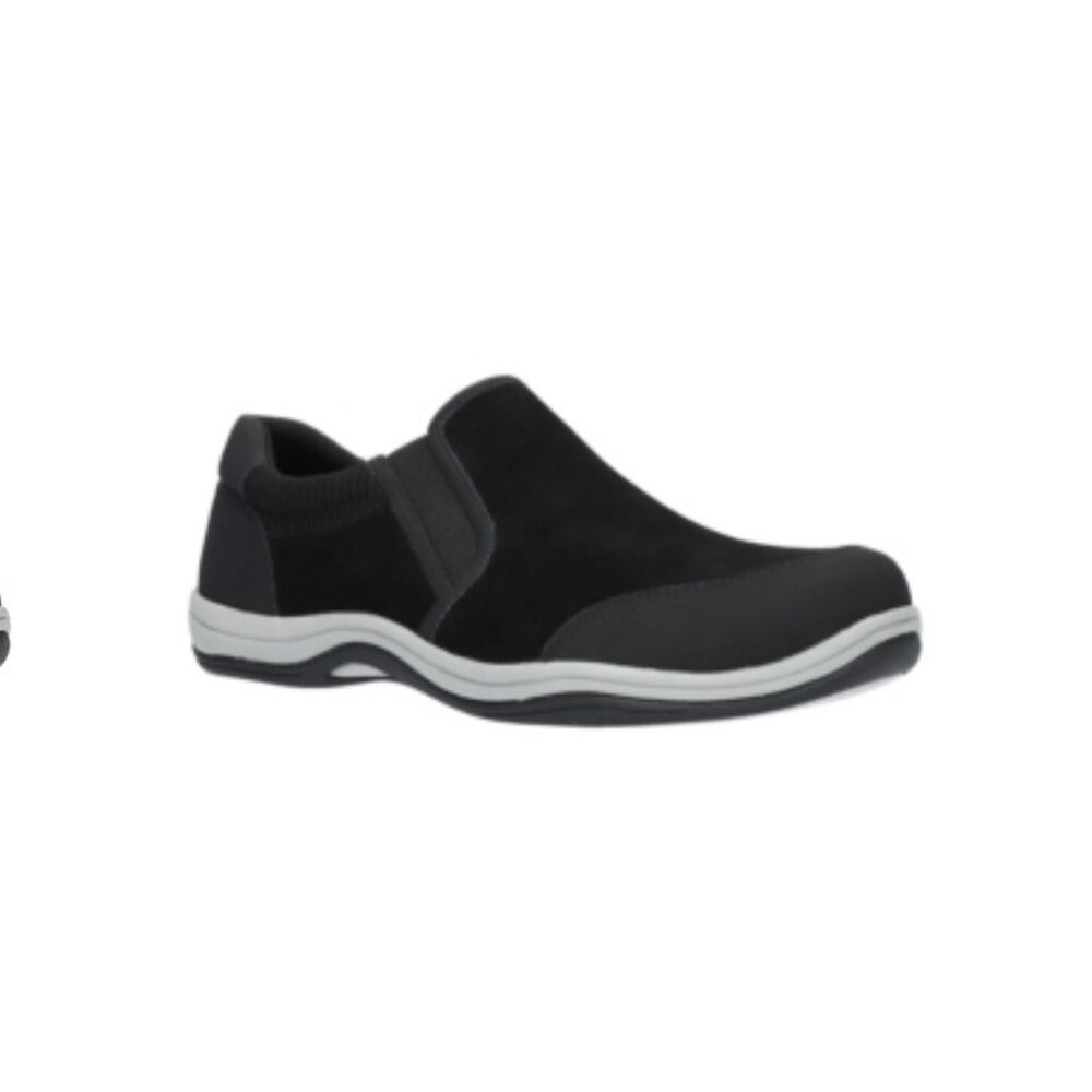 Brand New Easy Street Sport Women's Size 9N Black Suede Combo Walking Shoes
